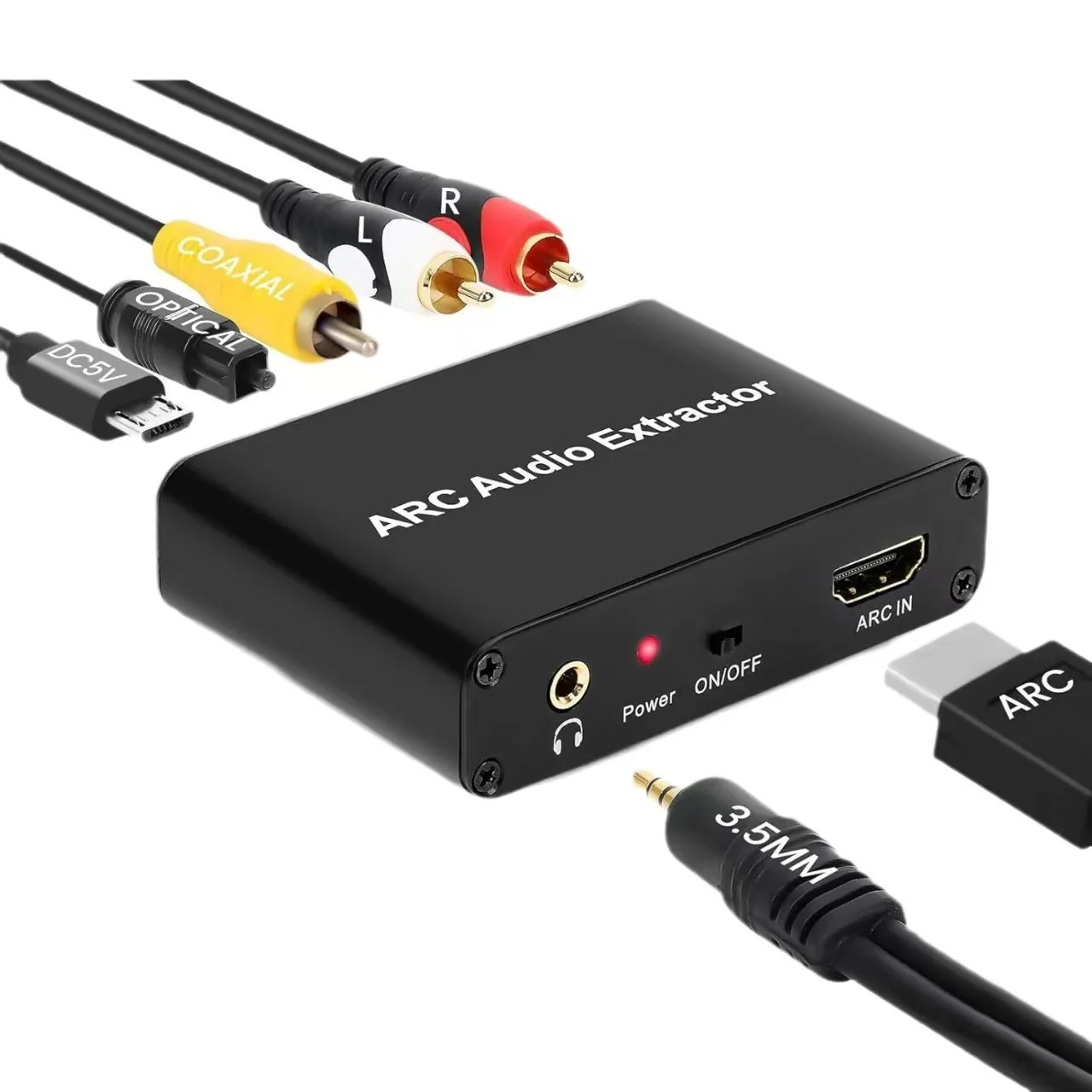 4K対応HDMI ARCオーディオ抽出器。SPDIF同軸L/ - Home Cinema Tv のレビューと価格