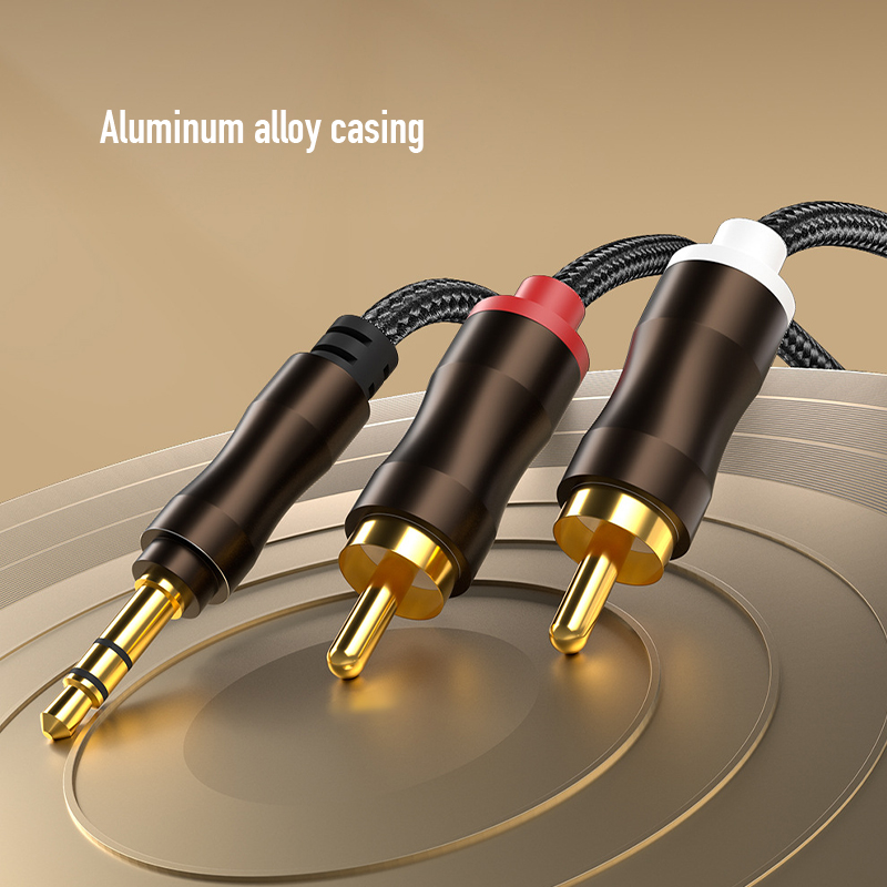 RCA-3.5mmジャックAUXオーディオケーブルHiFiス - Home Cinema Tv のレビューと価格