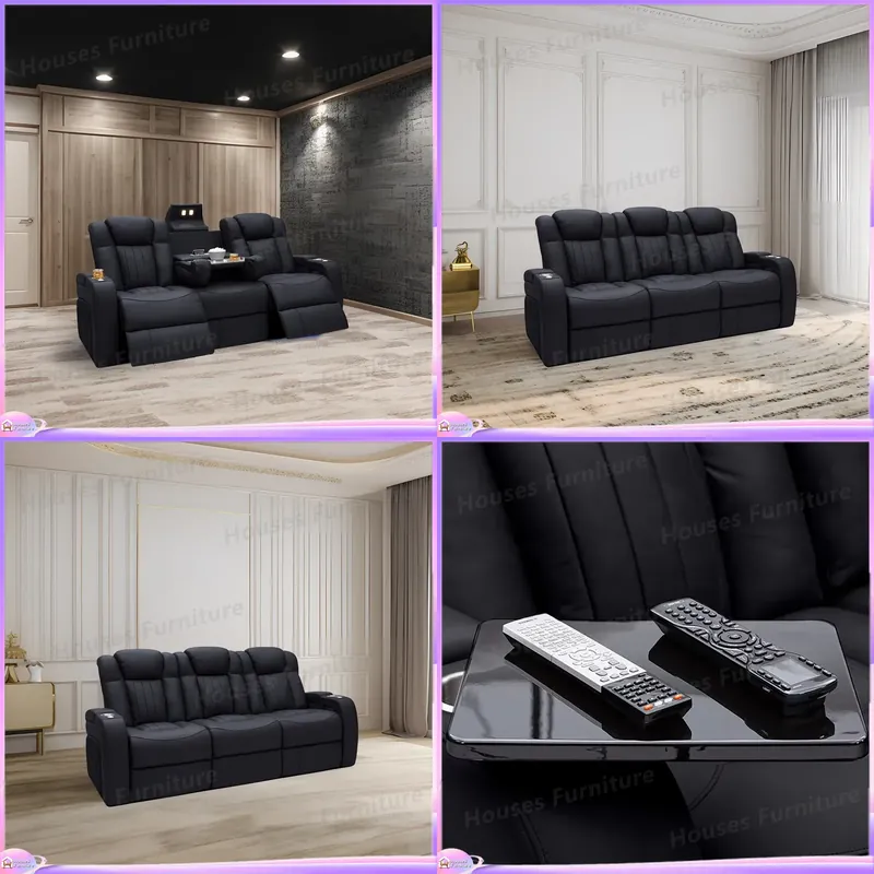レザー製リクライニングソファ ホームシアター シネマチェア  - Home Cinema Chairs のレビューと価格