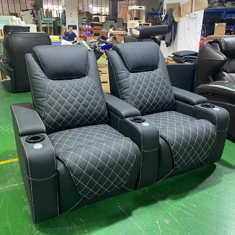 ホームデザインのヴィラ映画館用シート、シアター家具、本革ダイ - Home Cinema Chairs のレビューと価格